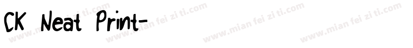 CK Neat Print字体转换